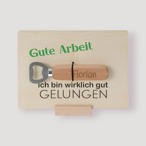 Geschenkset - Gute Arbeit Papa  - personalisiertes Geschenk - Gravur19