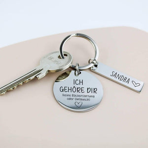 Ich gehöre Dir - Schlüsselanhänger personalisiert - personalisiertes Geschenk - Gravur19