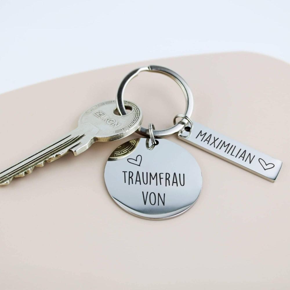 Traumfrau von - Schlüsselanhänger personalisiert - personalisiertes Geschenk