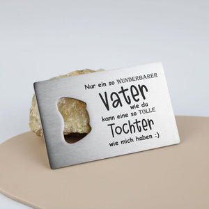Flaschenöffner Vater-Tochter  - personalisiertes Geschenk - Gravur19