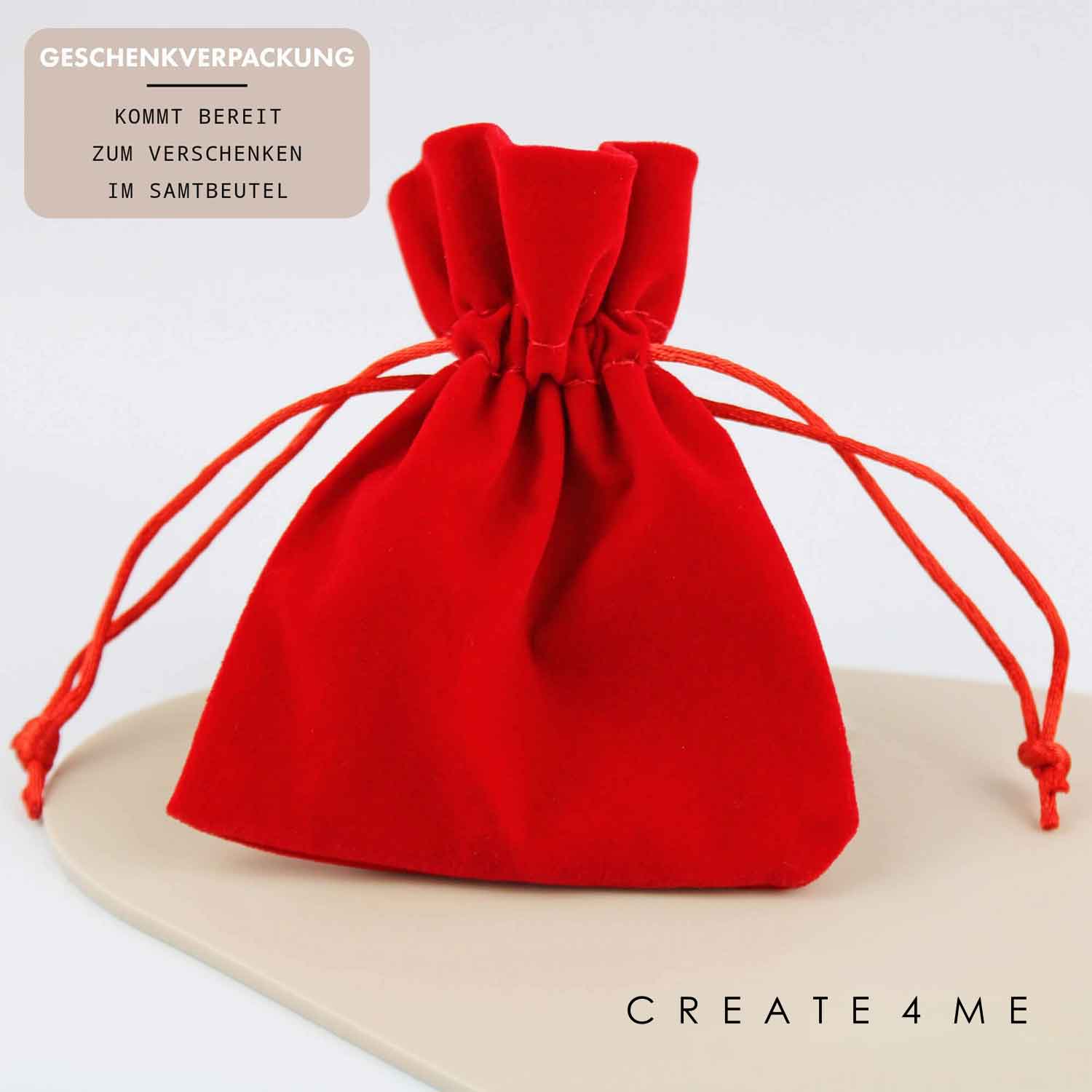 Geschenkverpackung Schlüsselanhänger mit Gravur "Oma du bist wunderbar" und Namen - Create4me