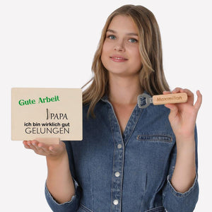 Geschenkset - Gute Arbeit Papa  - personalisiertes Geschenk - Gravur19